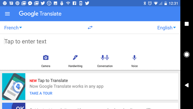 Google Çeviri uygulaması
