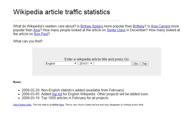 Vikipedi İstatistikleri