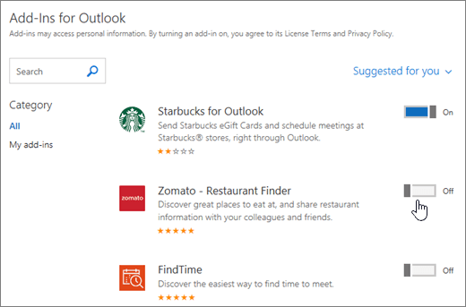 outlook eklentileri