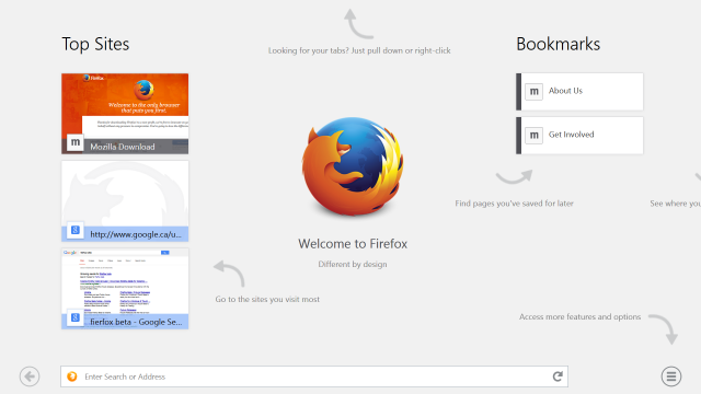 firefox-windows-8-dokunmatik start-sayfa