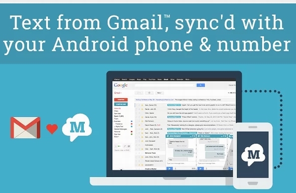 gmail android'den sms gönder