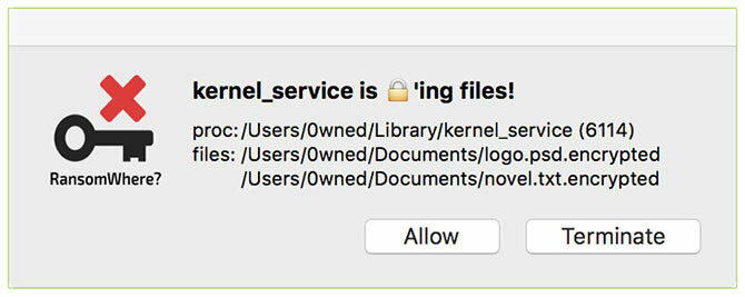 RansomWhere? Mac için