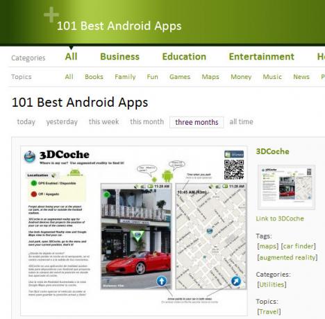 Android Telefonunuz için Uygulamalar Bulmanıza Yardımcı Olacak En İyi 5 Site 7 droidapps 101best1