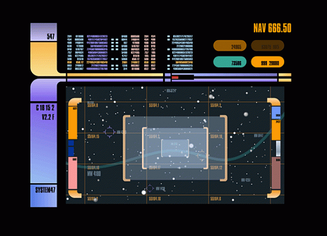 System 47 bir Star Trek Ekran Koruyucu