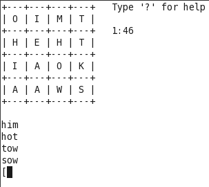 Linux Terminaliniz içinde Oyun Oyna Boggle