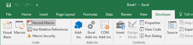 Excel 2016'da bir makro nasıl kaydedilir