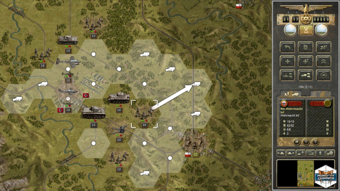 tank oyunları - Panzer Corps strateji planlaması ekran görüntüsü