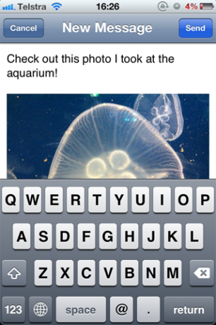iPhone 2: Ekli ara (iOS5) e-posta