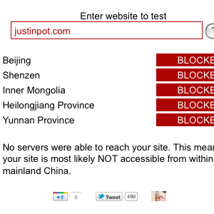 Çin Halk Cumhuriyeti'nde engellenen web sitelerinin listesi