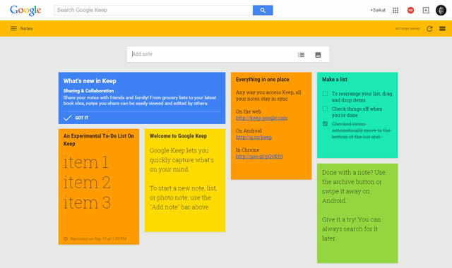 Not Alma Chrome Uzantısı - Google Keep