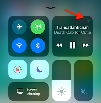 iOS 11 Kontrol Merkezi AirPlay Kısayolu