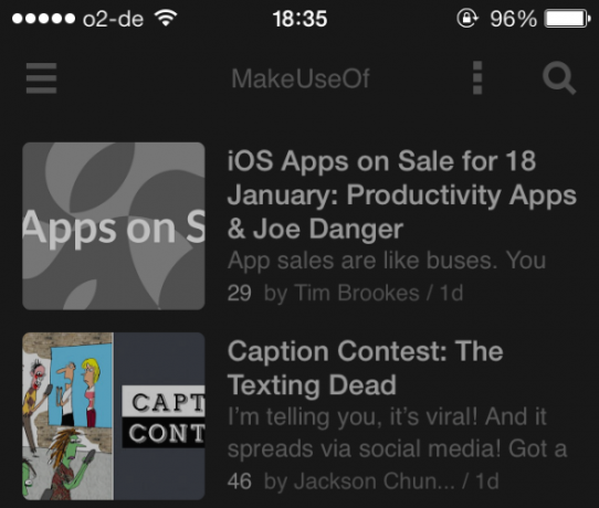 iOS Feedly Uygulaması Hızlı Okuma, Gece Teması ve Yeni iPad Tasarımı feedly gecesi