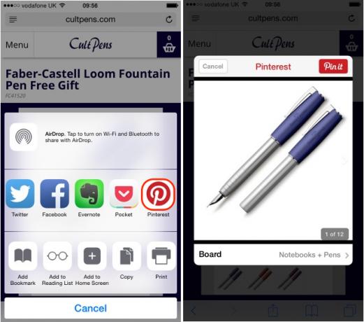 iOS8-safari pinterest