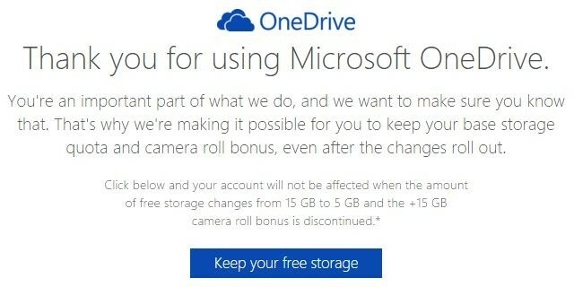 OneDrive Depolama Birimini Sakla