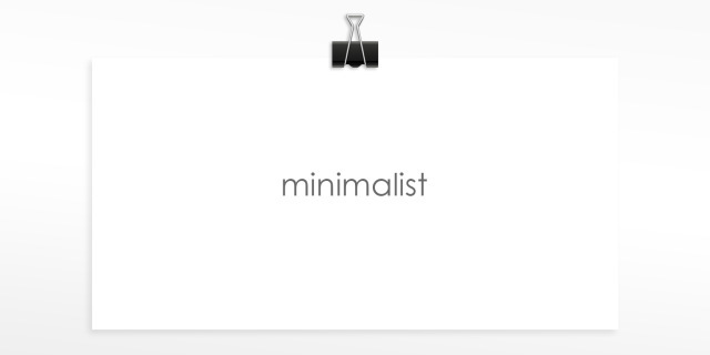 minimalist