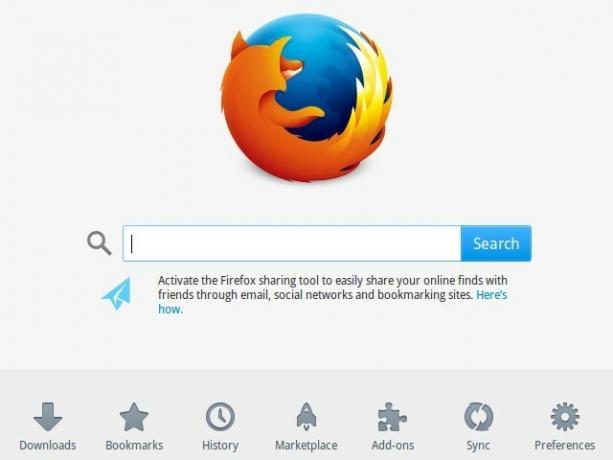 firefox-default-Ana sayfayı