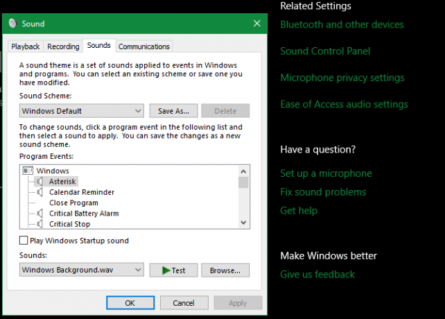 Windows 10 Sesleri Değiştir