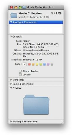 Mac 06 dosya bilgi penceresinde dosyalarınızı organize etmenin basit yolları