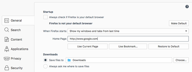 set-anasayfa-in-firefox