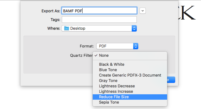 sıkıştırmak pdf-Mac