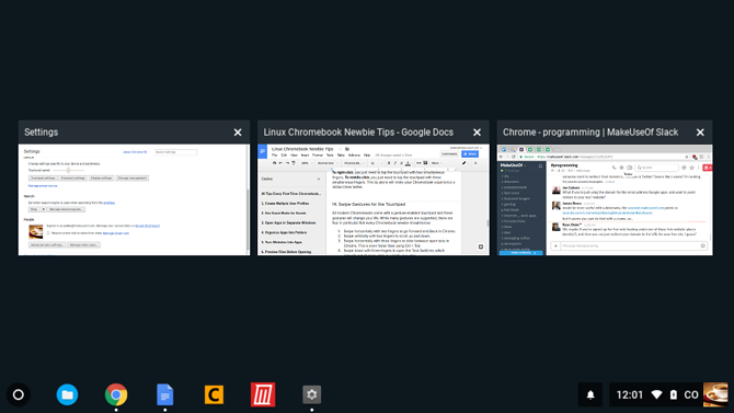 20 İpuçları Her İlk Kez Chromebook Kullanıcısı chrome os task switcher Hakkında Bilmeli