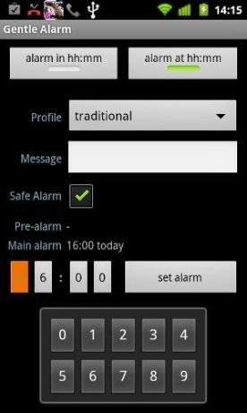 android için yumuşak alarm