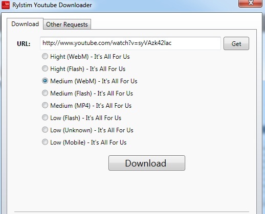 rylstim youtube kullanıcısı downloader