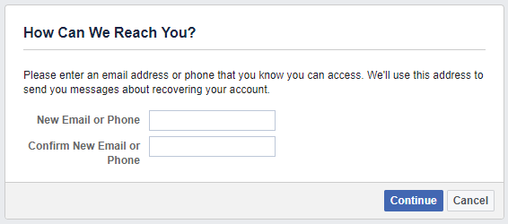 Facebook'a size nasıl ulaşabileceklerini bildirin.