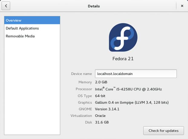 fedora21-versiyon