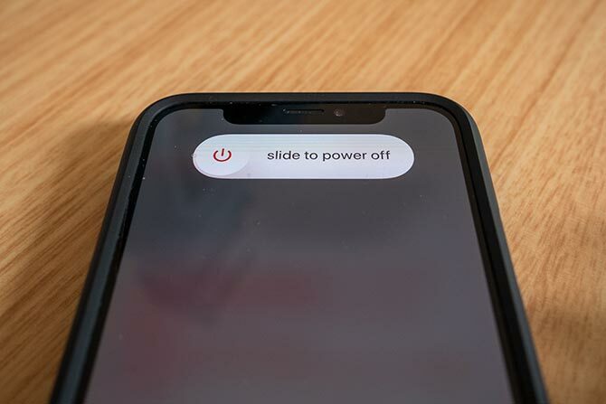 iPhone X'i Kapatmak için Kaydırın