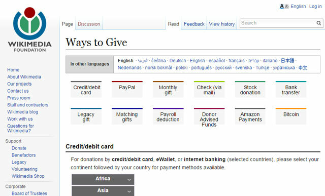 Wikipedia'ya bağış yapın