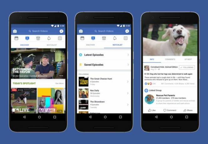 Yeni Facebook Watch Sekmesi ABD facebook saat cep telefonlarına Orijinal Programlamayı Tanıttı