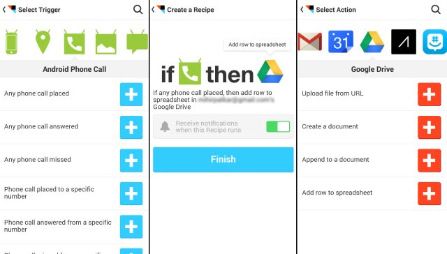 IFTTT-For-Android-Telefon-Kayıtlar-SMS-Google-Drive-Yedekleme-Telefon