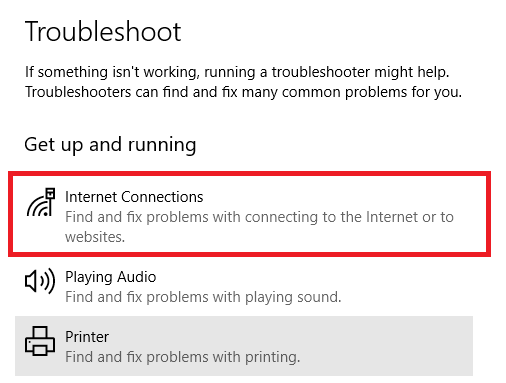 Windows 10'da wi-fi sorunları sorun giderme düzeltmesi
