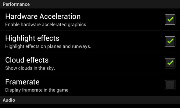 Hava Kontrolüyle Gökyüzü ve Kara Uçaklarını Güvenle Kontrol Edin [Android 1.6+] aircontrol settings