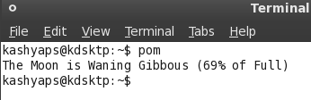 Linux Terminal pom İçinde Oyun Oyna