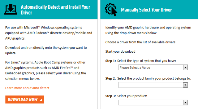 amd sürücüler