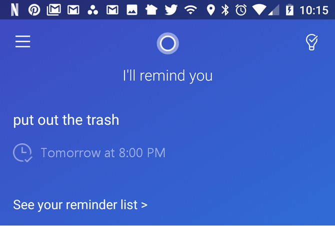 Cortana Hatırlatıcı Ekle