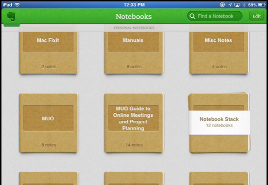 evernote uygulaması ipad