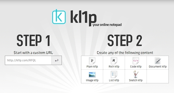 Not Almak için Klavyenizi Kullanın: Hızlı Not Alma için 10 Web Sitesi kl1p ana sayfası adımları