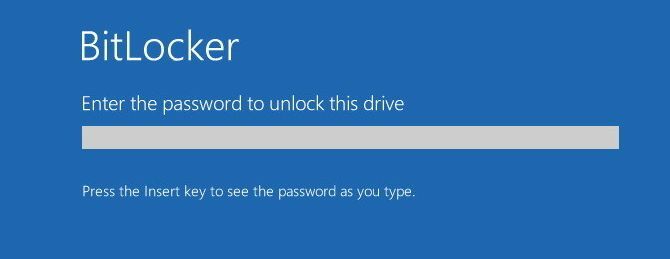 bitlocker şifre ekranı