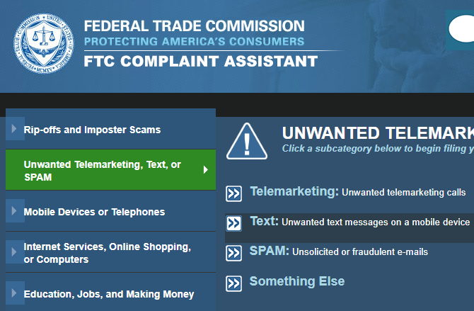 FTC Rapor Metni Spam