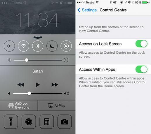 Bu Pesky Varsayılan iOS 7 Ayarları kontrol merkezini Değiştirmek İsteyebilirsiniz