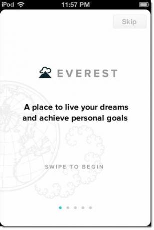 Everest'te [iOS] Küçük Artımlara Atarak Hayat Hedeflerinizi Görünür Tutun