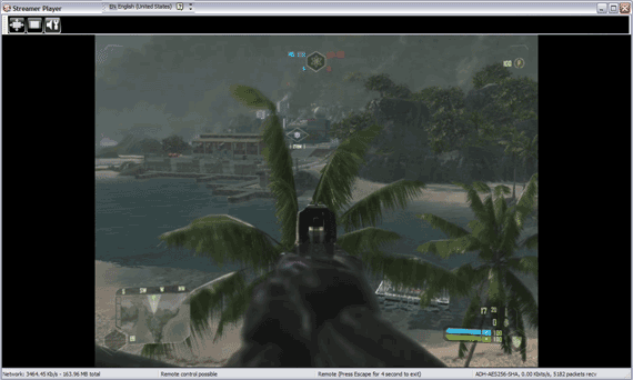 Crysis Oynayan StreamMyGame İstemcisi