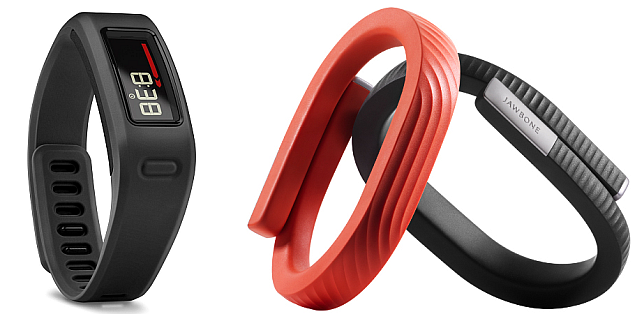 Best-Hediyeler-Geeks-Under-100 için-Dolar-Garmin-Vivofit-Jawbone-UP24-smart-bantlar