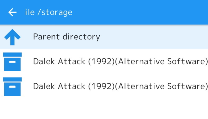 Retroarch'ta oyun ROM'unu seçin