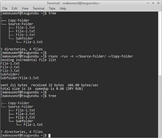 rsync kuru çalışma