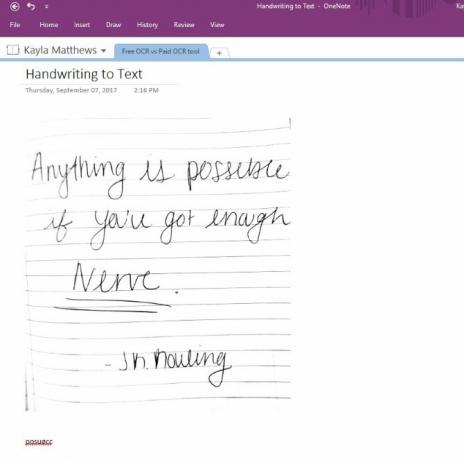 onenote optik karakter tanıma