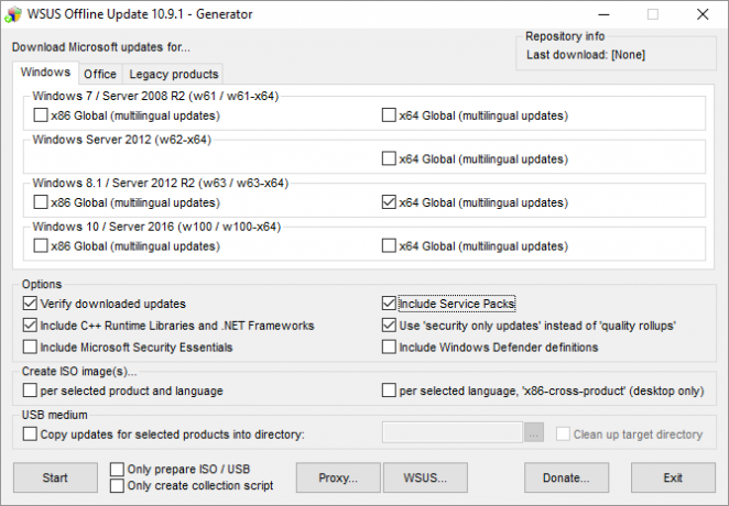 Windows Update Windows 7 ve 8.1'de Çalışmayacak Yeni Donanımda Çalışıyor WSUS Çevrimdışı UpdateGenerator 670x465